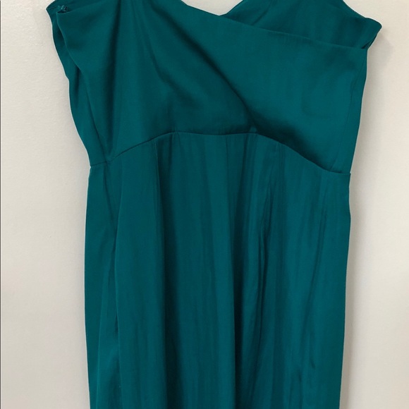 Banana Republic Turquoise Front Twist Dress Size 4 - Picture 3 of 5